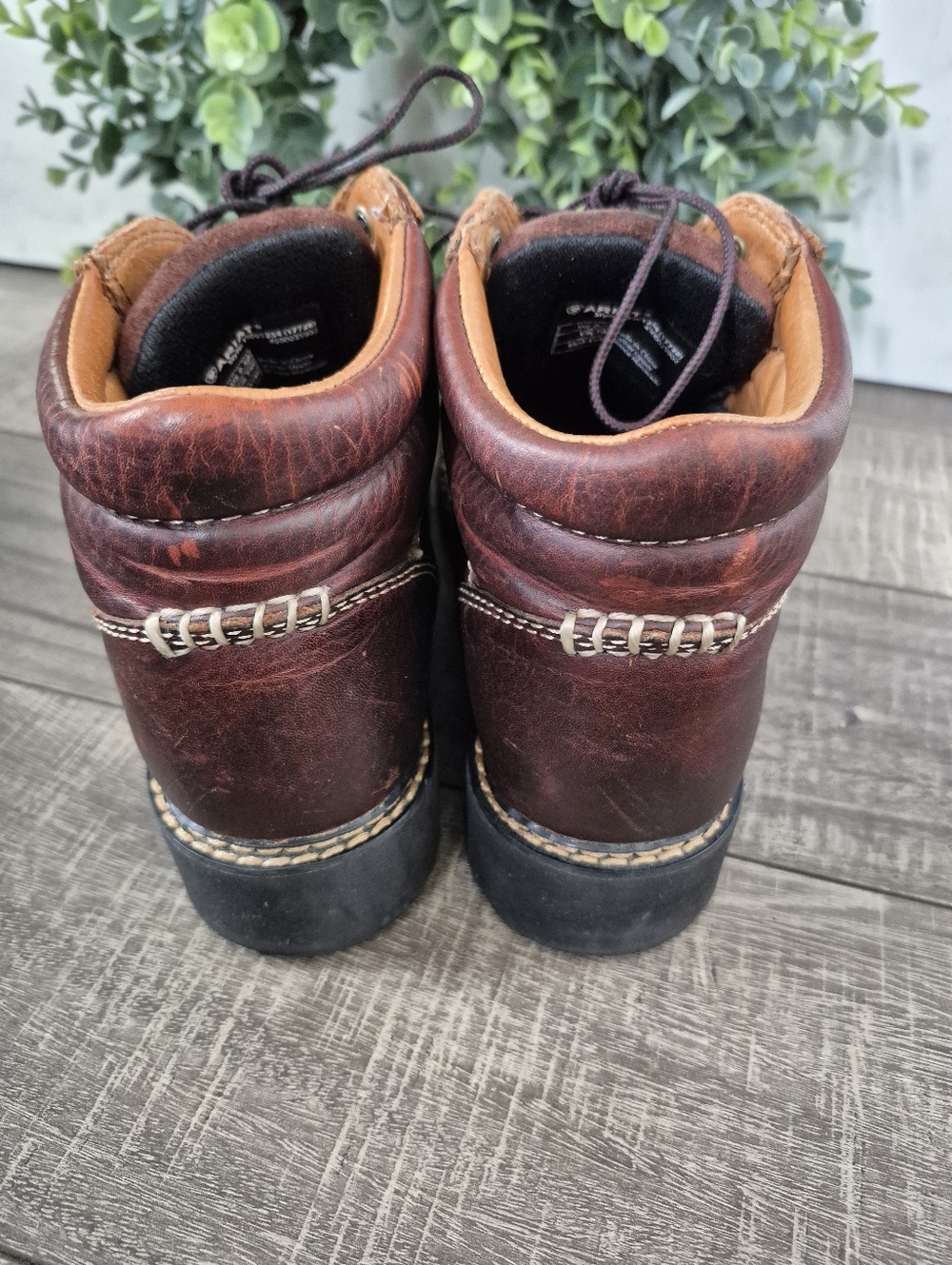 Ariat Canyon Boots Brown Leather Lace Up Work Hiking Outdoor Womens Size 9.5B - Picture 7 of 9